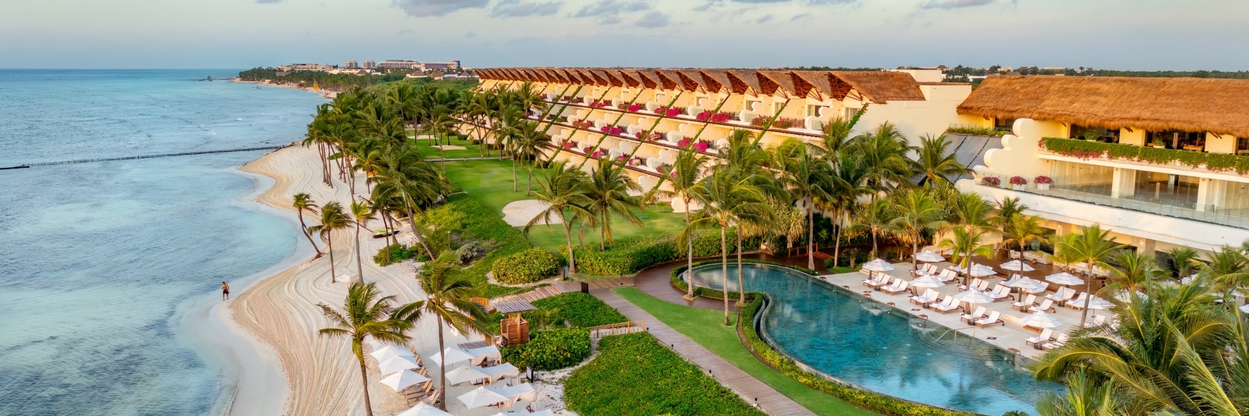 Un resort de lujo de la Riviera Maya en el Mar Caribe mexicano