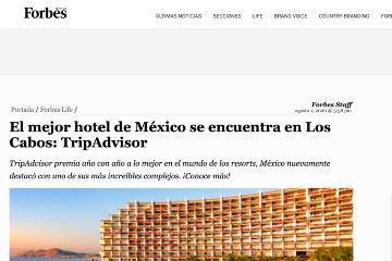 El mejor hotel de México se encuentra en Los Cabos: TripAdvisor